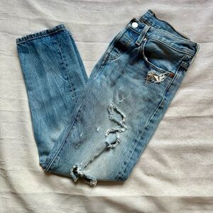 Levi’s 501 Distressed Blue Jeans